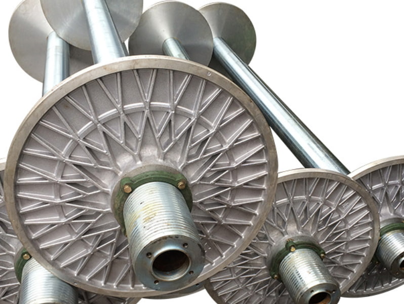 Plegador de urdimbre para telar de aire, agua y pinzas - H-FANG